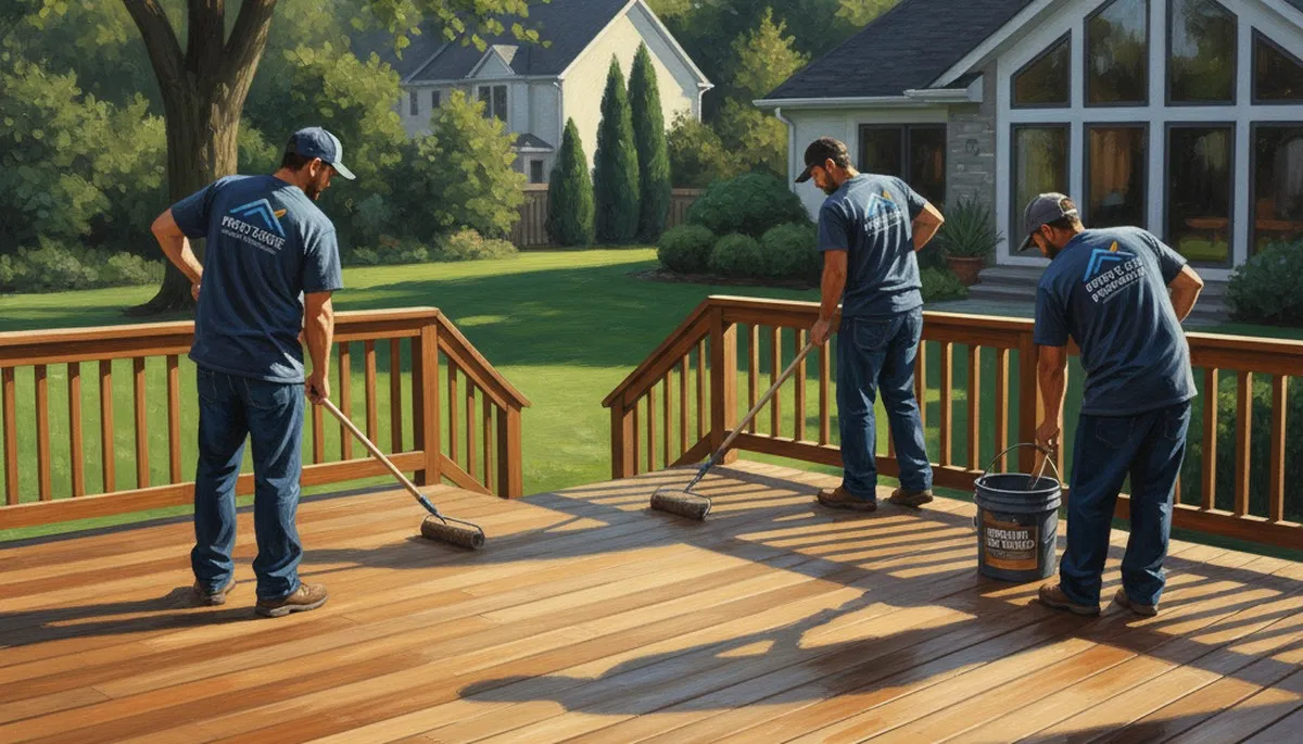 Memphis, TN deck sealing service protecting wood decks from humidity, UV, and moisture damage